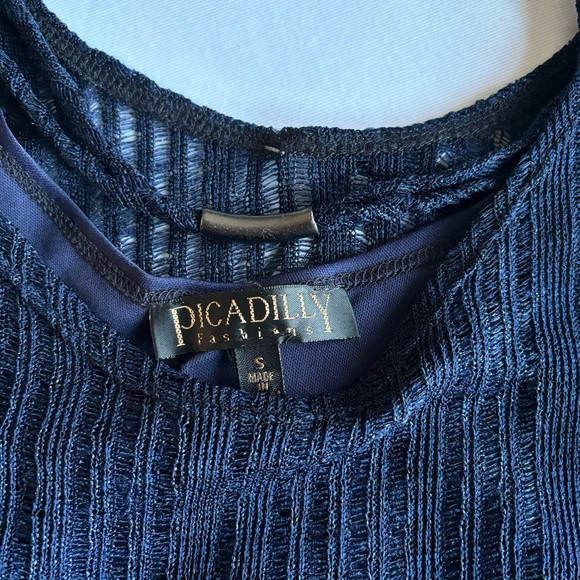 Vintage navy top set - Picture 5 of 8